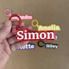 Custom 3D Printed Name Keychain - 8 Colors & 5 Fonts