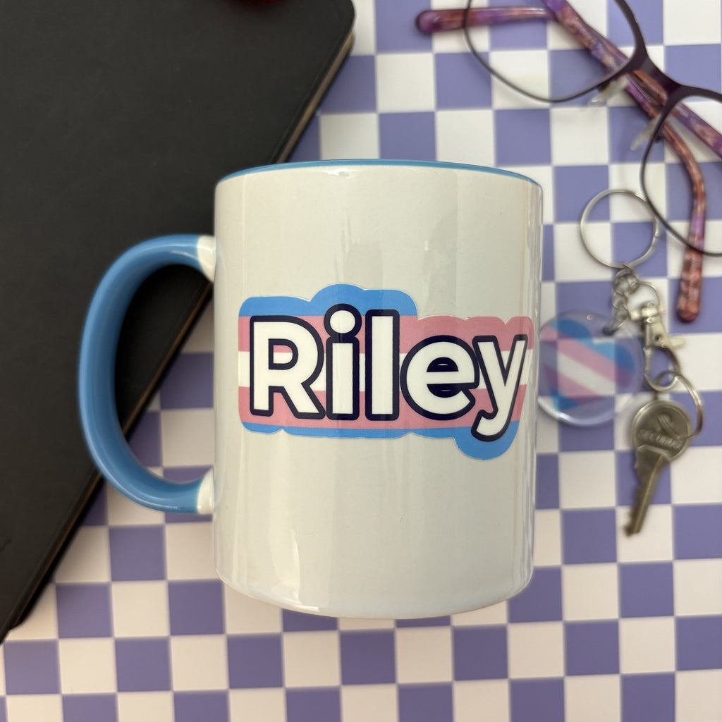 Custom Pride Name Sticker (1.5” Tall) - Water-Resistant Vinyl