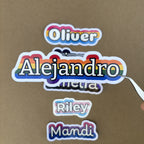 Custom Pride Name Sticker (1.5” Tall) - Water-Resistant Vinyl