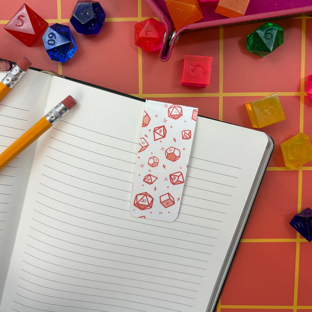 Dice Theme Magnetic Bookmark 5-Pack