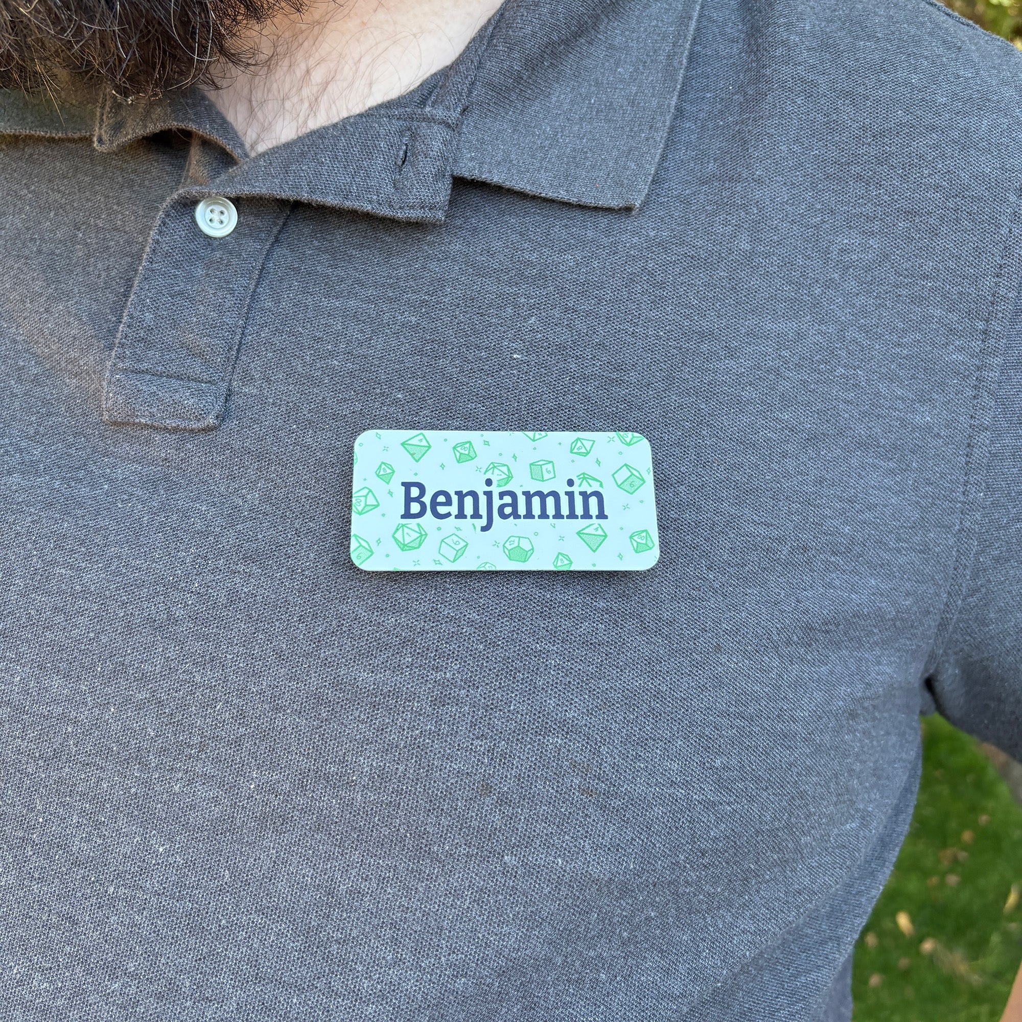 Dice Theme Magnetic Name Tag
