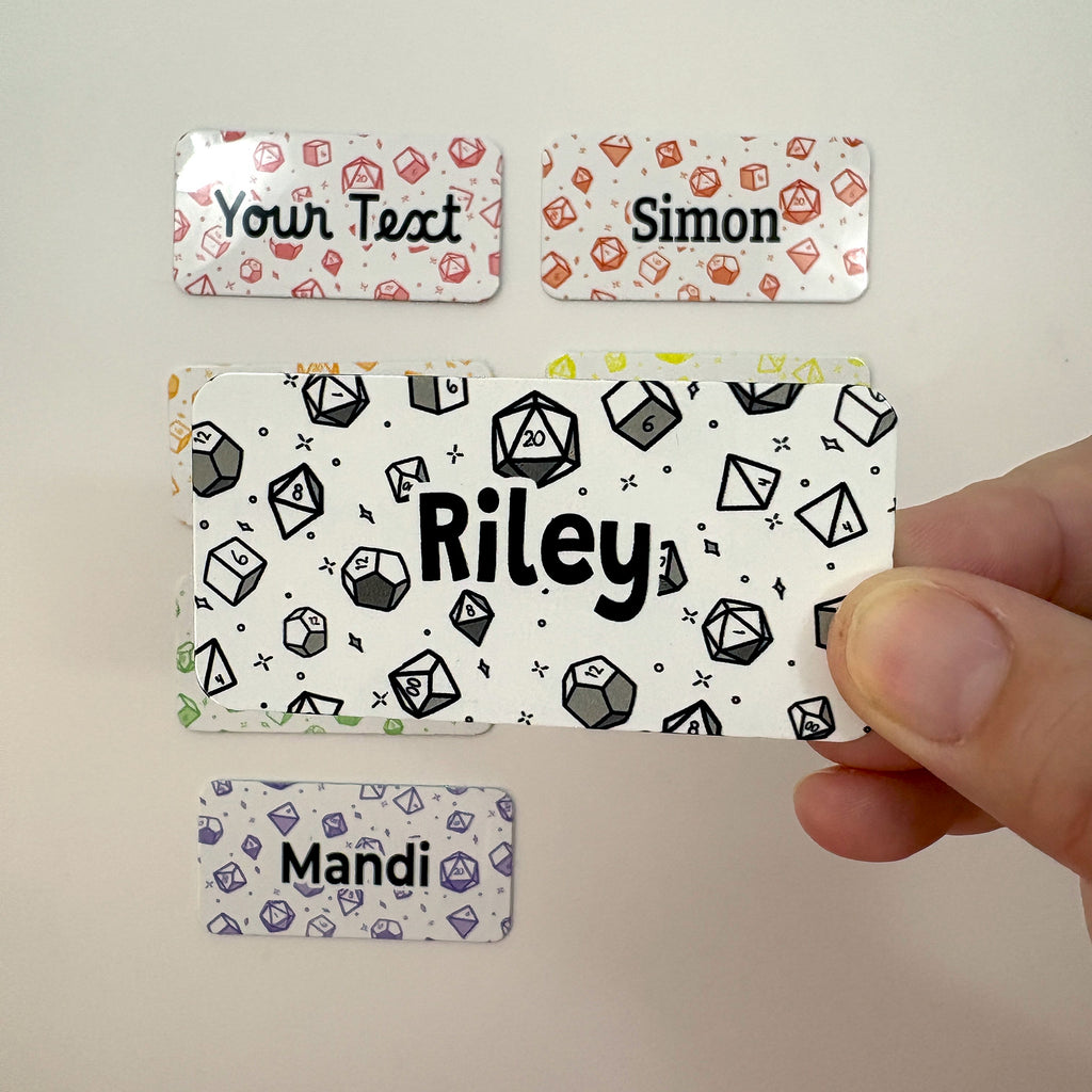 Dice Theme Magnetic Name Tag