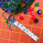 Dice Pattern Wristlet Keychain