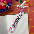 Dice Pattern Wristlet Keychain