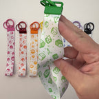 Dice Pattern Wristlet Keychain