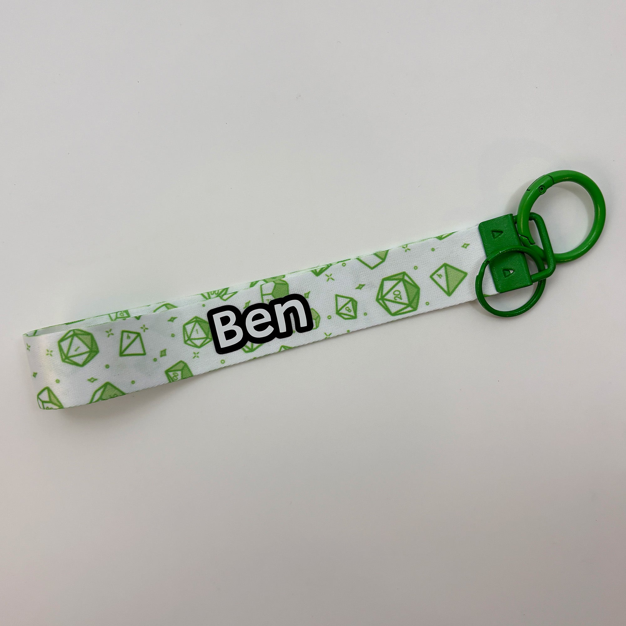 Dice Pattern Wristlet Keychain