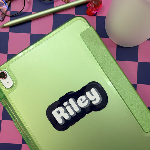 4" Custom Name Sticker - Water resistant Vinyl