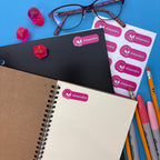 Custom Label Sticker Sheets (Skull Edition) - 12 Personalized Water-Resistant Labels