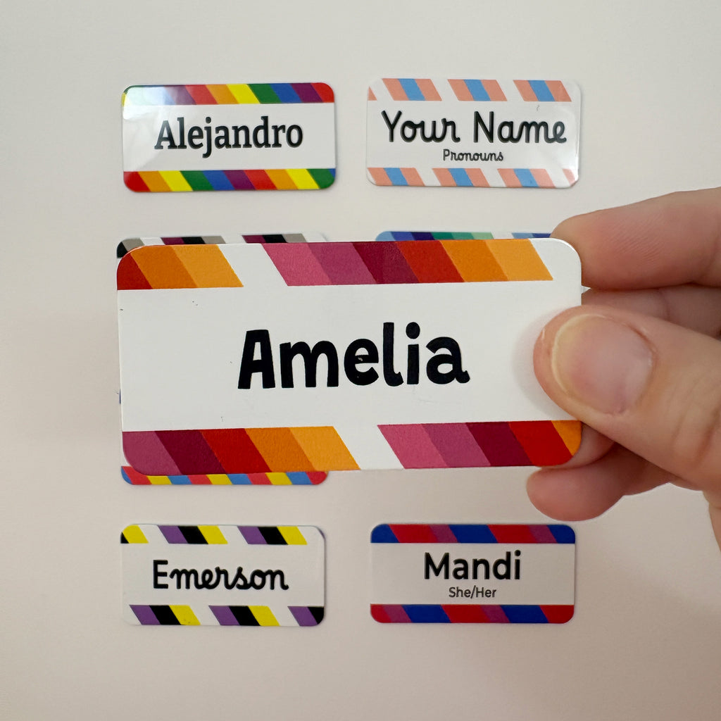 Personalized Pride Name Tags (Magnetic)