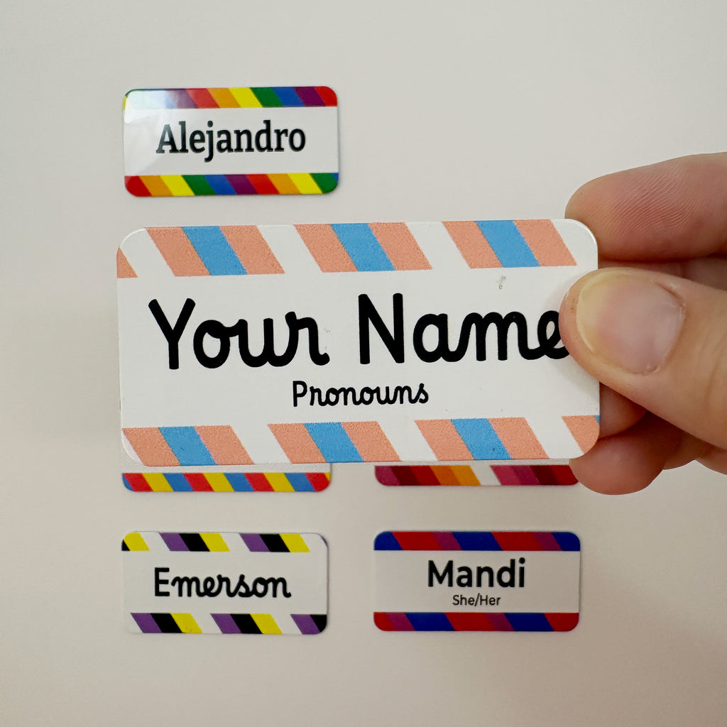 Personalized Pride Name Tags (Magnetic)