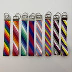 Personalized Pride Flag Wristlet Keychain