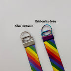 Personalized Pride Flag Wristlet Keychain