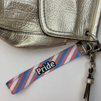 Personalized Pride Flag Wristlet Keychain