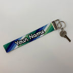 Personalized Pride Flag Wristlet Keychain