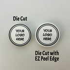 White Vinyl Stickers from Your Design (Die Cut)