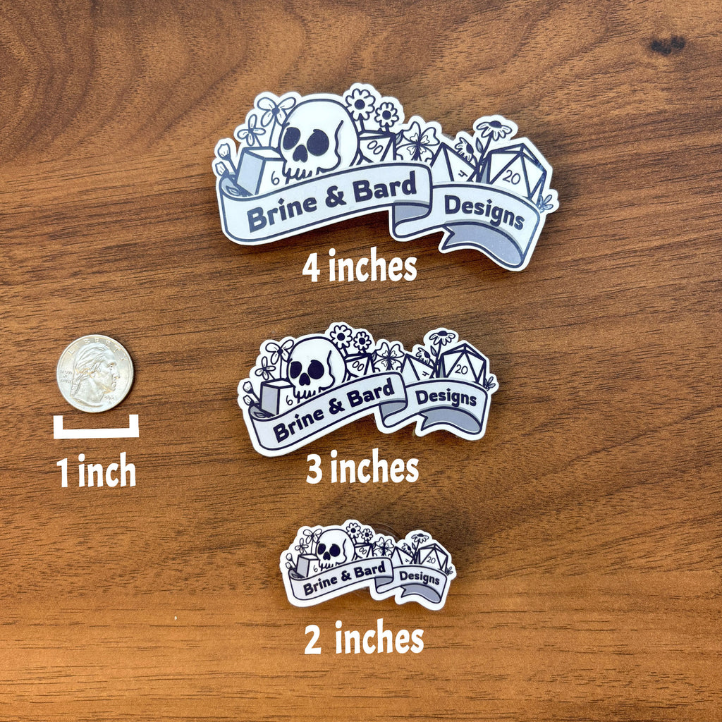 White Vinyl Stickers from Your Design (Die Cut)