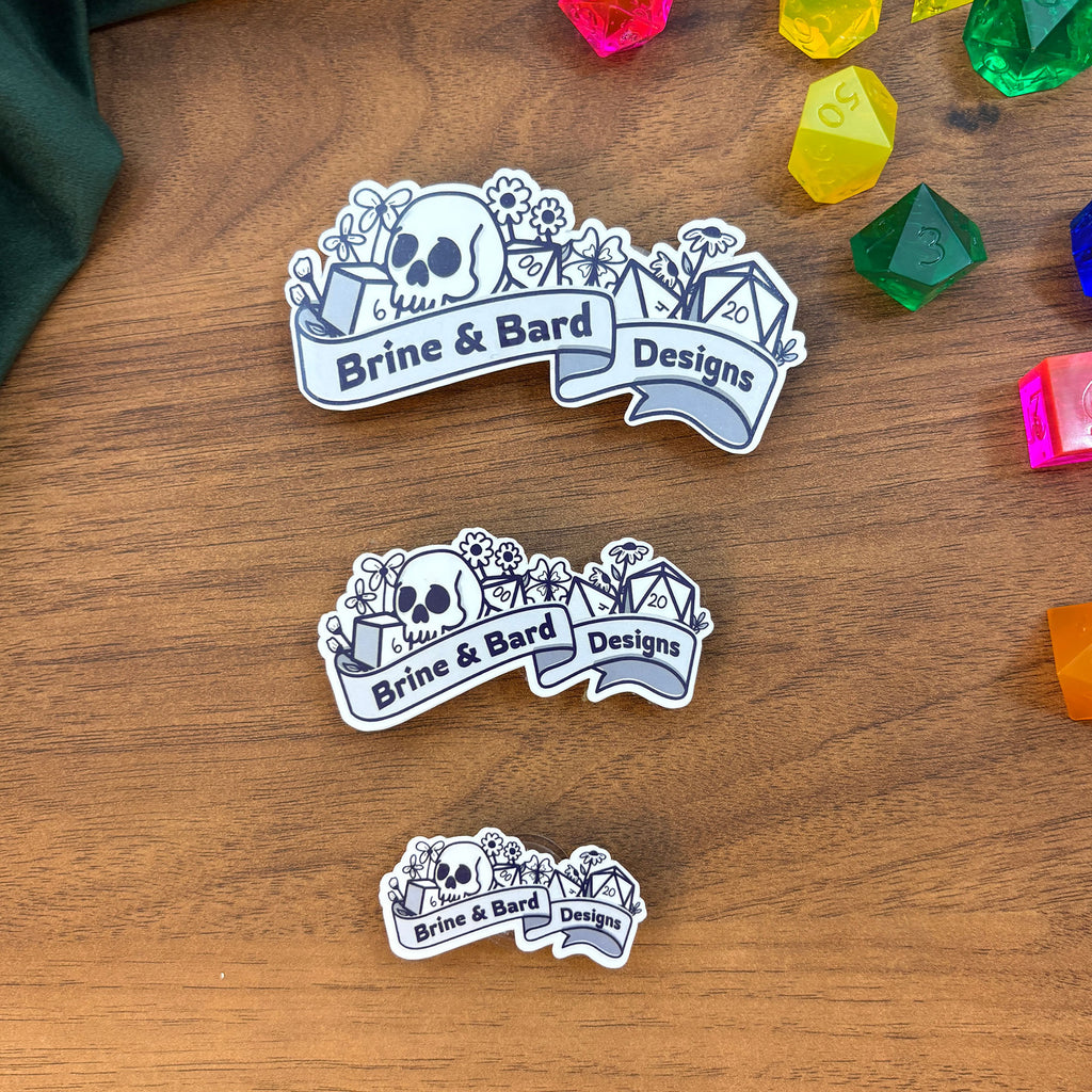 White Vinyl Stickers from Your Design (Die Cut)
