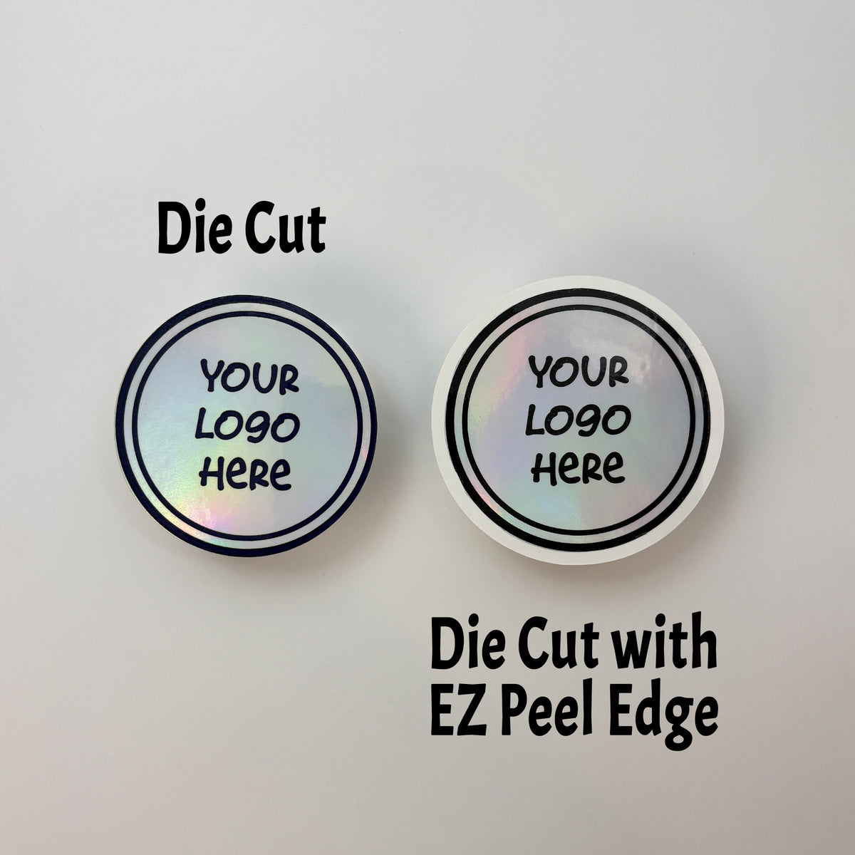 Holographic Vinyl Stickers from Your Design (Die Cut)