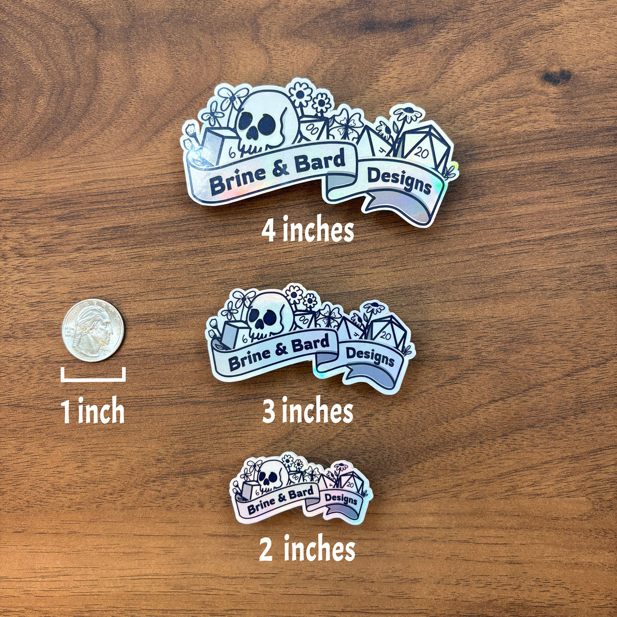Holographic Vinyl Stickers from Your Design (Die Cut)