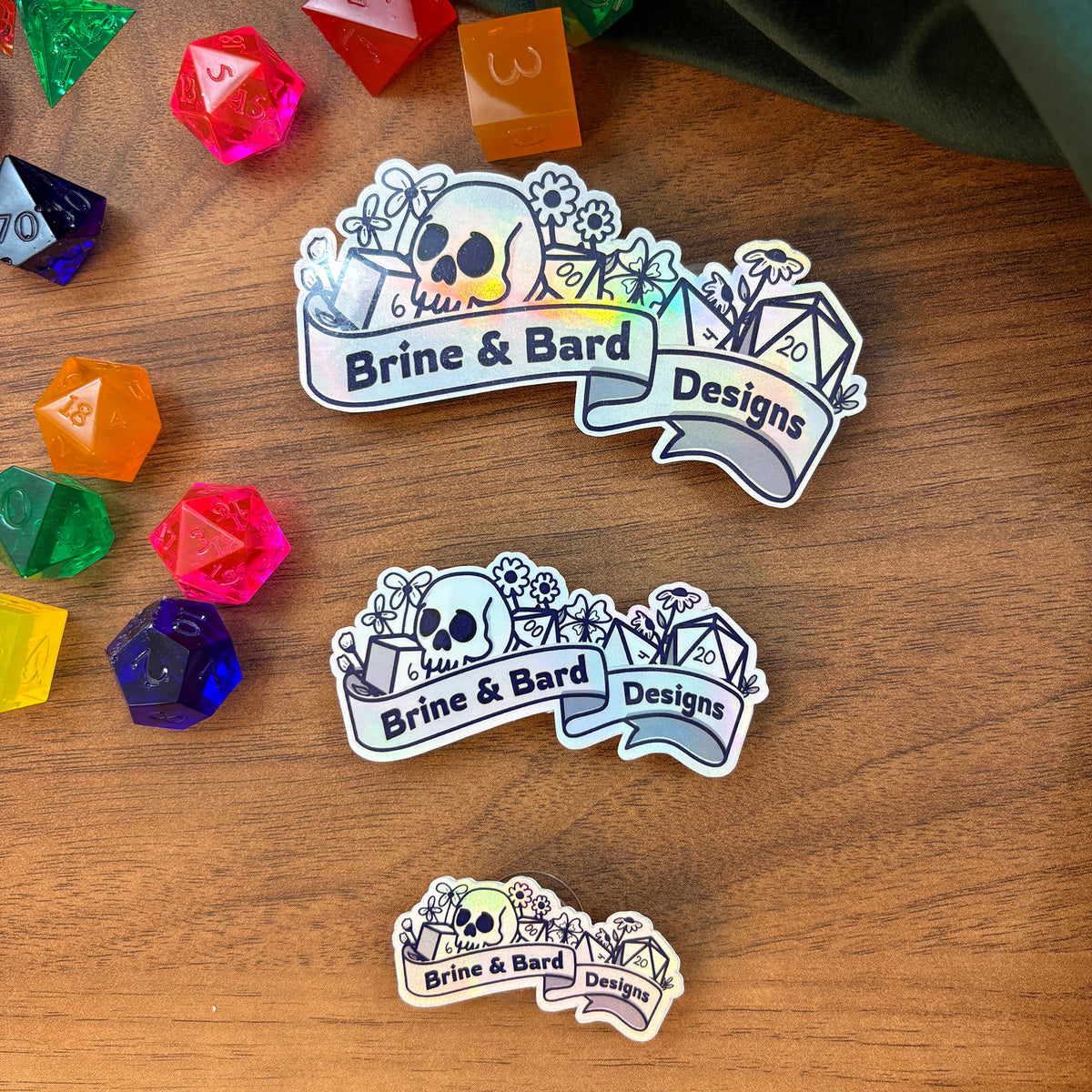 Holographic Vinyl Stickers from Your Design (Die Cut)