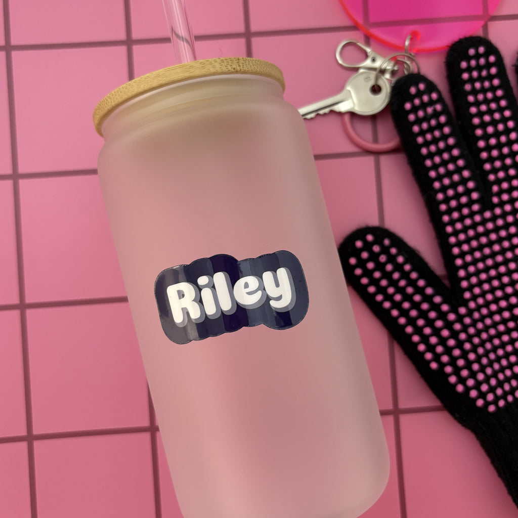 Custom Name Sticker (2” Wide) - Water Resistant Vinyl