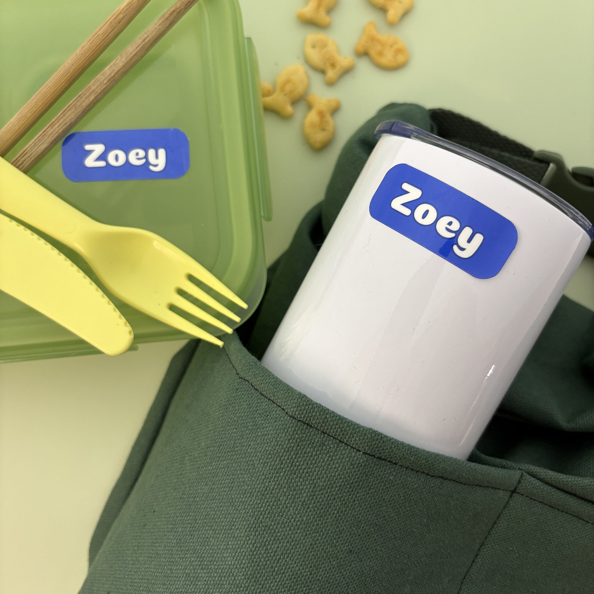 Custom Vinyl Label Sheet - 12 Personalized Labels (Style A)