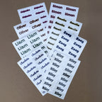 Holographic Transparent Label Sheet - 18 Personalized Labels