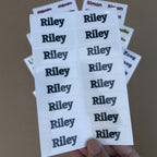 Holographic Transparent Label Sheet - 18 Personalized Labels