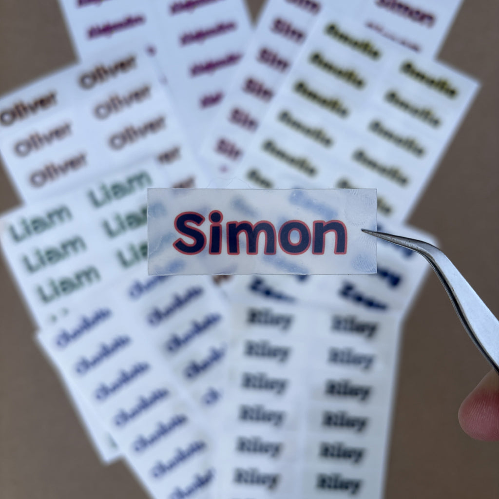Holographic Transparent Label Sheet - 18 Personalized Labels