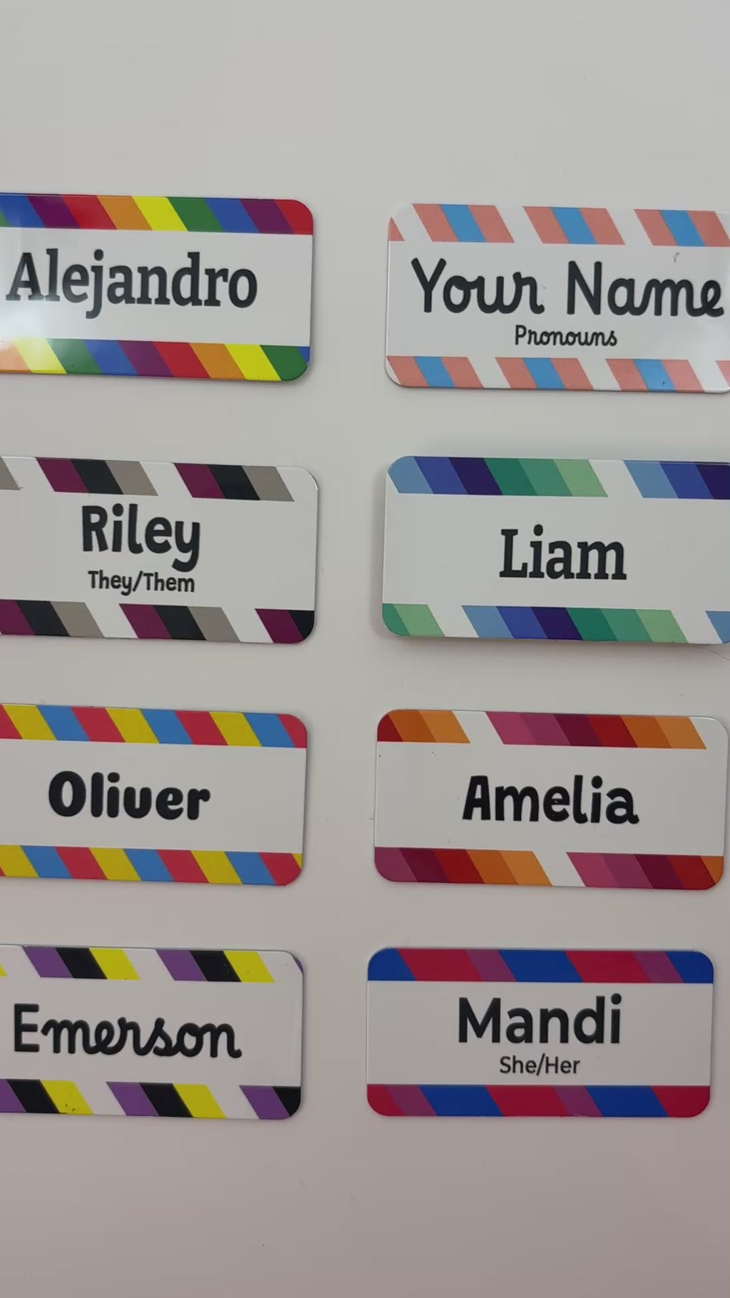 Personalized Pride Name Tags (Magnetic)