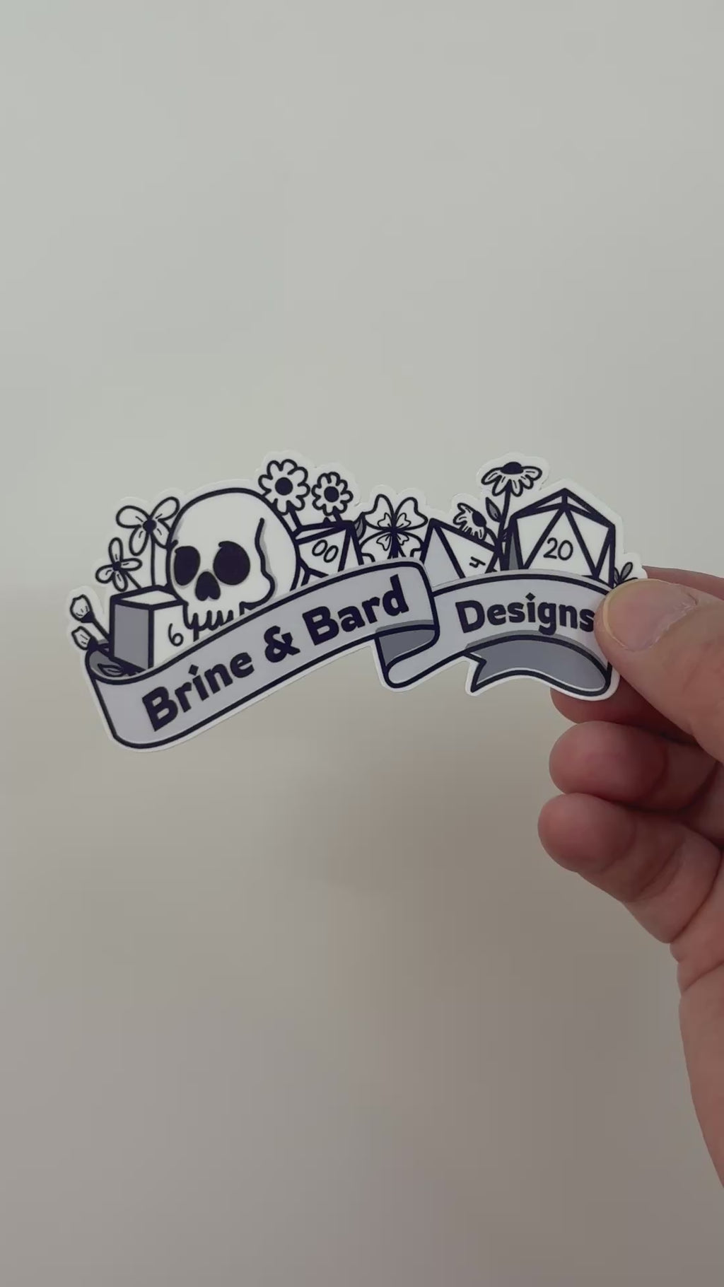 White Vinyl Stickers from Your Design (Die Cut)