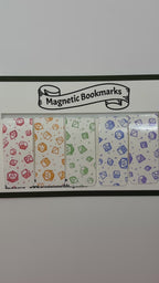 Dice Theme Magnetic Bookmark 5-Pack